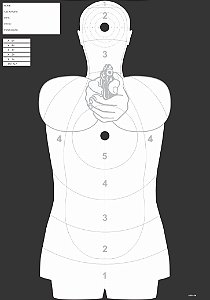 100 Alvos Silhueta - Offset 90 Grs - Airsoft - Cód A150