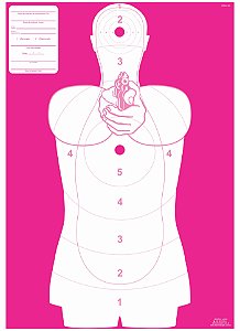 ALVO SILHUETA - ROSA Cód A130