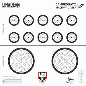 ALVO 12 CENTROS - Campeonato NACIONAL 22 LR - Cód.L403