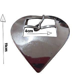 Fivela inox Coração 40mm