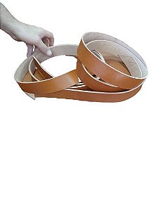 TIRA COURO CINTO Caramelo  4CM de 1,60 a 1.80