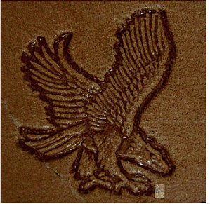CARIMBO 3D TANDY Aguia Eagle em voo #8301