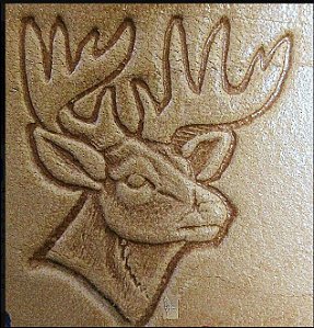CARIMBO 3D TANDY Deer Head #84378