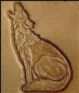 CARIMBO 3D TANDY HOWLING COYOTE #8422