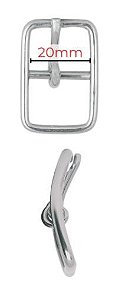 Fivela cabeçada Inox 20MM LIRA ROLIÇA COD101