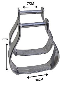 Estribo aluminio 70mm Leve