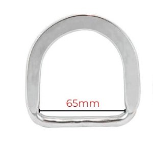 Meia Argola D Inox 65mm