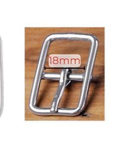 Fivela cabeçada Inox 18MM LIRA ROLIÇA COD101