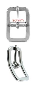 Fivela cabeçada Inox 20MM LIRA  Lisa