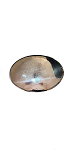 Fivela Base Couro Niquel 06 encapar 8,9cm x6,4cm