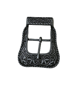 Fivela prata velho Zamac 20mm