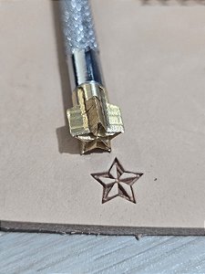 PINO LATÃO Estrela Facetada P448 (10mm x 10mm)