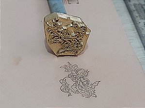 PINO LATÃO P128 SÃO JORGE 3,5CM