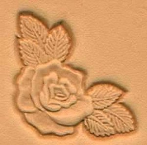 Carimbo 3d tandy leather rose corner 8534-00