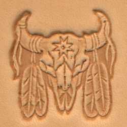 Carimbo 3d tandy leather   bull skull ® 88436-00