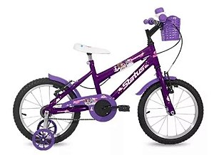 Bicicleta Infantil Status Aro 16" - Roxa