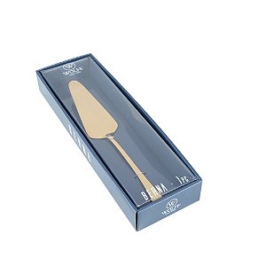 Jogo garfos para bolo inox Bon Gourmet Key 4 peças dourado - inova