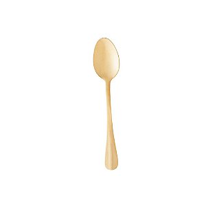 Colher Pequena de Aço Inox Positano Dourado 12cm