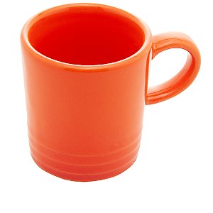 Caneca De Café Em Cerâmica Retro 100ml Laranja