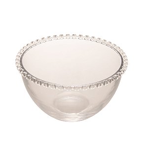 Bowl Saladeira em Cristal Bolinha Coração 21cm