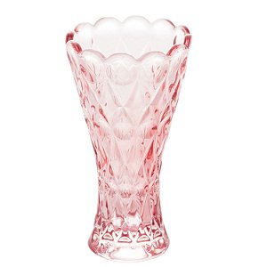 Vaso Cristal Decorativo Solitário Pequeno Angel Lilás 14cm