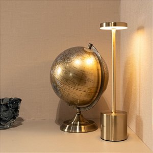 Luminária Mesa LED 3 Tons Cosmos 8x35cm Touch Carrega USB