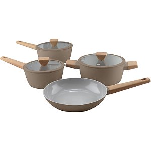 Jogo 4 Panelas Revestimento Ceramico Norma Rose Indução