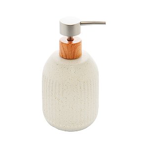 Porta Sabonete Liquido Banheiro Lavabo Cerâmica 430ml Lines