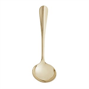Concha Aço Inox Molhos Sopas 19cm Positano De Servir Dourado