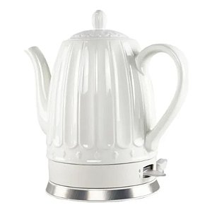 Chaleira Elétrica Porcelana Elegance 220V 1,8L Clássica Branca