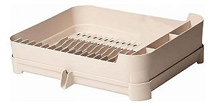 Escorredor Com Calha Pia E Bandeja 40,5x32 Fly Slim Bancada