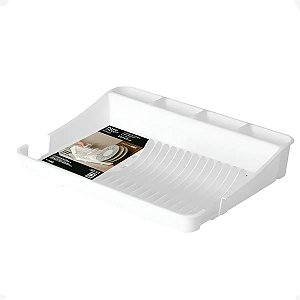 Escorredor Extensivo Fly Slim Pratos Talher Copos De Pia Branco