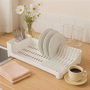 Escorredor De Louças Fly Slim 42,7x22,5 cm 11 Pratos Talher