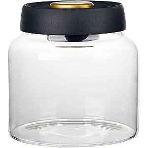 Pote Hermético De Vidro A Vácuo 1,4L Porta Mantimentos Redondo