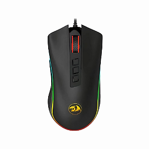 Mouse Gamer Profissional Redragon Cobra Preta 12.400DPI - M711 V2