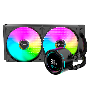 Water Cooler Gamer Kalkan Alpha 240 ARGB 240mm – Preto KLK00047