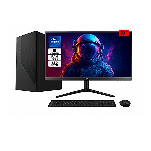 Computador Completo Intel Core i5 4ª Geração | 8GB RAM | SSD 512GB | Monitor 20” – Ideal para Escritório, Estudos e Home Office