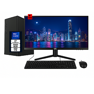 Computador Completo Intel Core i7 4ª Geração | 8GB RAM | SSD 1TB | Monitor 20” | 75Hz