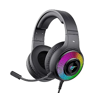 Headset Gamer HAVIT H2042D RGB Driver 50mm USB e P2 Preto