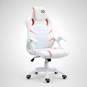 Cadeira Gamer Duex Infinite Boost Ajustável Branco e Rosa – DX9002WP
