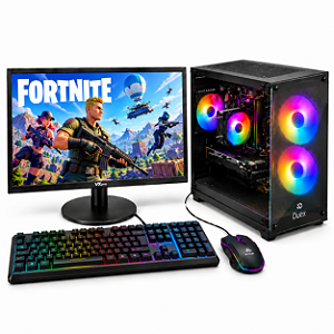 PC Gamer Completo Ryzen 5 1600 | RX 580 8GB | 16GB RAM | SSD 480GB | Monitor 19”