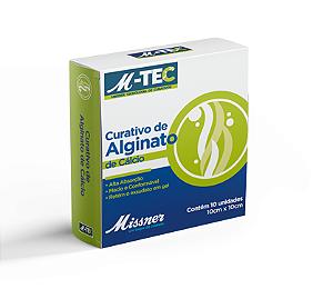 Curativos de Alginato de Cálcio M-TEC 10X10- MISSNER