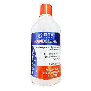 Álcool Em Gel DNA Pharma Hand Clean 500Ml