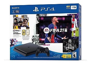 Console PS4 Slim 1TB + FIFA 21 - 2 Anos de Garantia