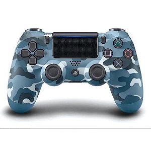Controle Dualshock 4 - PlayStation 4 - Camuflado Azul