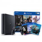 Console PS4 Slim 500GB com 2 Anos de Garantia e Jogo Spiderman - JF GAMES