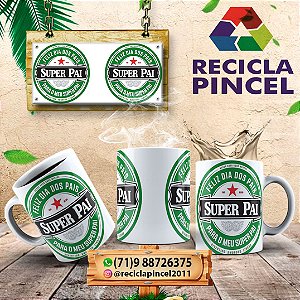 Caneca de PORCELANA - Super Pai