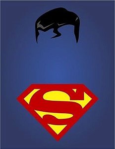Placa Decorativa - Coleção Heróis "Superman"