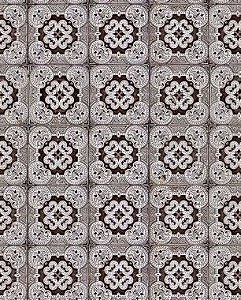 Papel de Parede Azulejo Ornamental