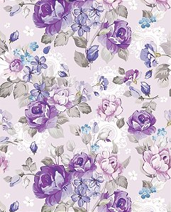 Papel de parede Floral Roxo